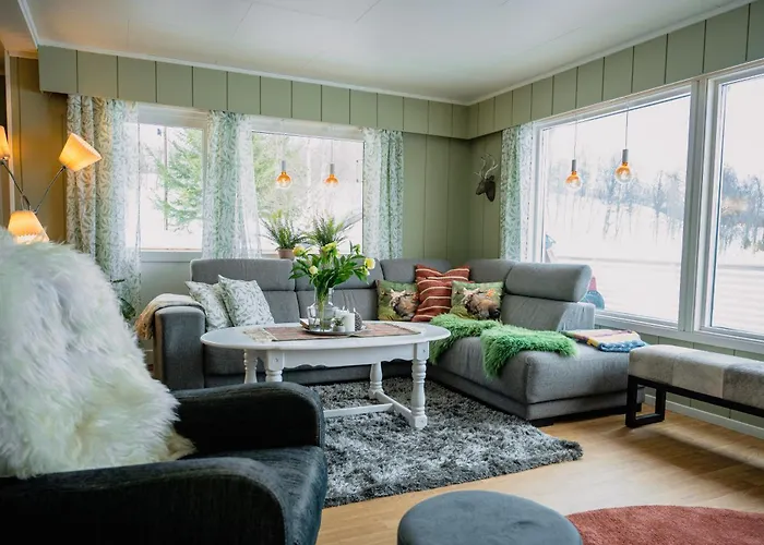 Дом отдыха Fredfullt Hus Ved Oksfjordvannet